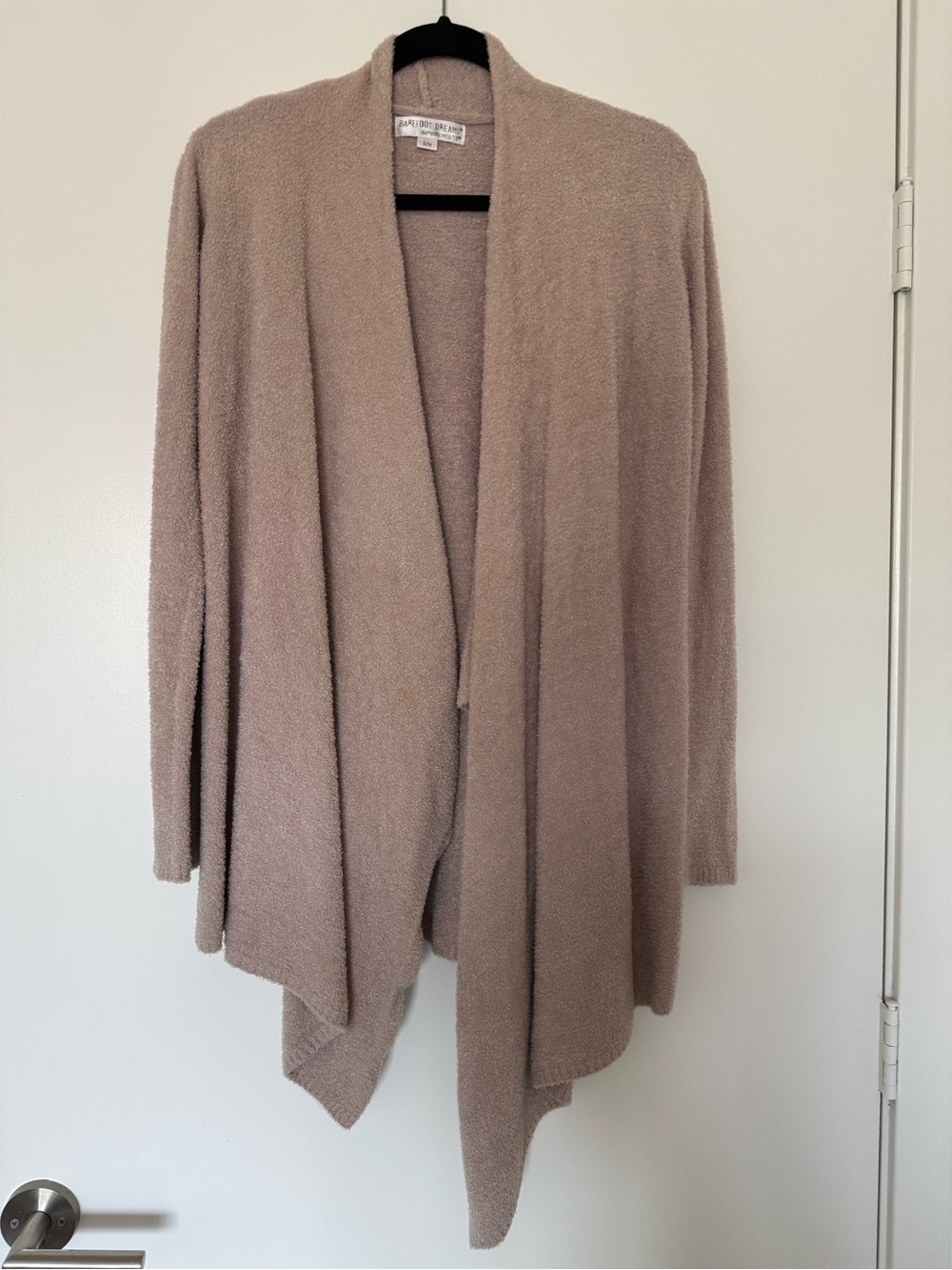 Barefoot Dreams Bamboo Chic Lite Calypso Wrap Cardigan Pink Cream Size S/M